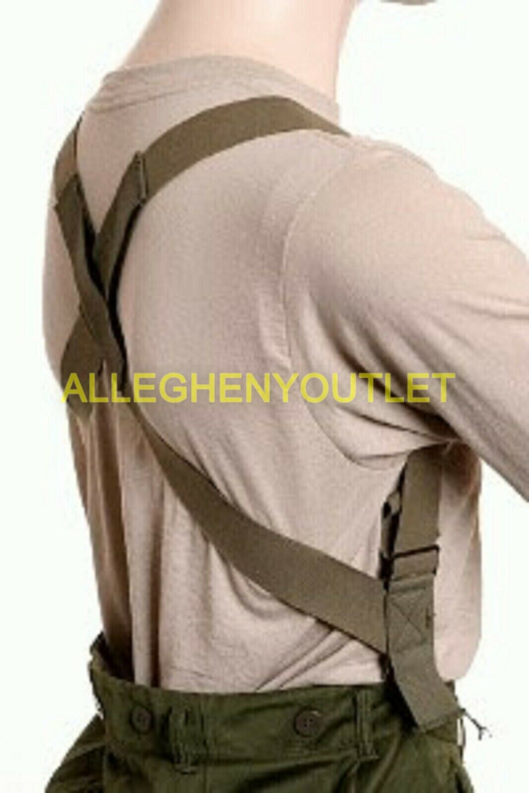 2 Pair Suspenders M1950 Trouser Od Green Us Military Surplus Bdu Dcu Hunting New