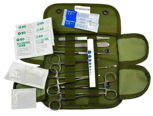20 Pcs Us Military Style Surplus Emergency Survival Kit And Molle Pouch